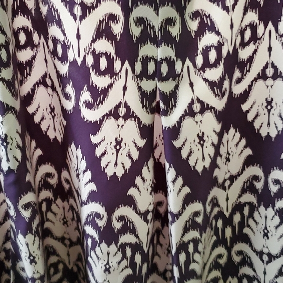 Kew Damask Pattern Dress Purple & Gray Size Medium - Picture 5 of 6